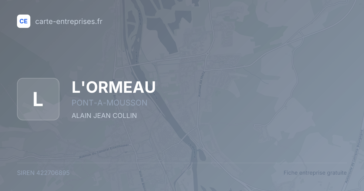 L'ORMEAU — 422706895 — fiche entreprise
