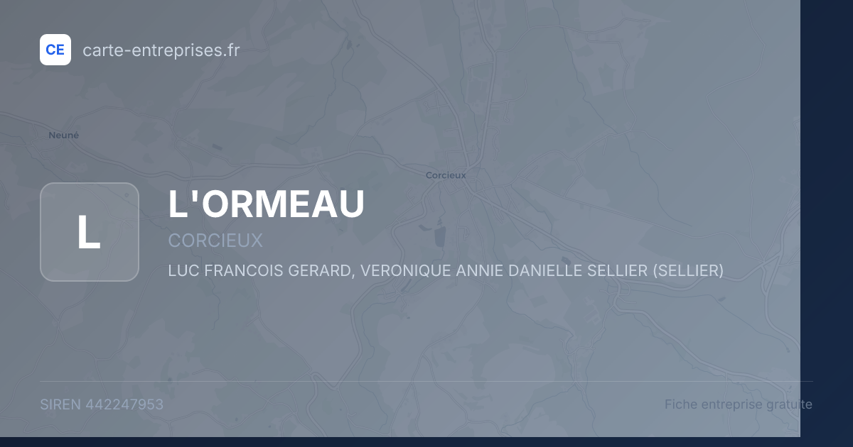 L'ORMEAU — 442247953 — fiche entreprise