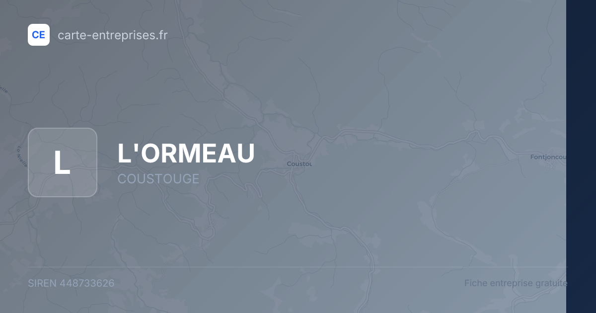 L'ORMEAU — 448733626 — fiche entreprise