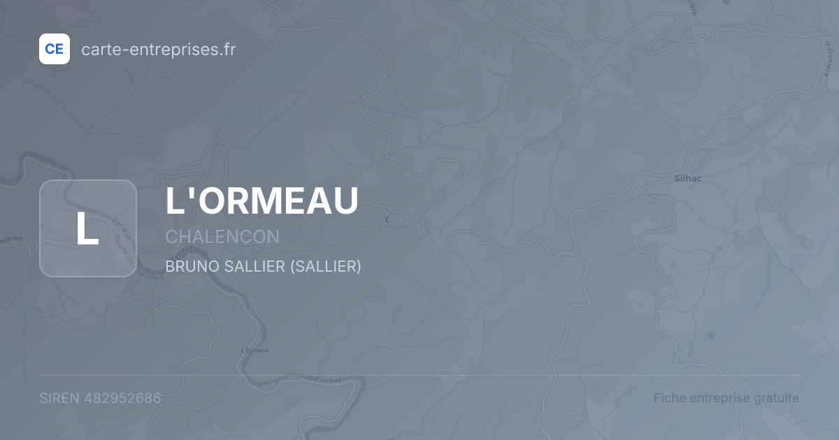L'ORMEAU — 482952686 — fiche entreprise