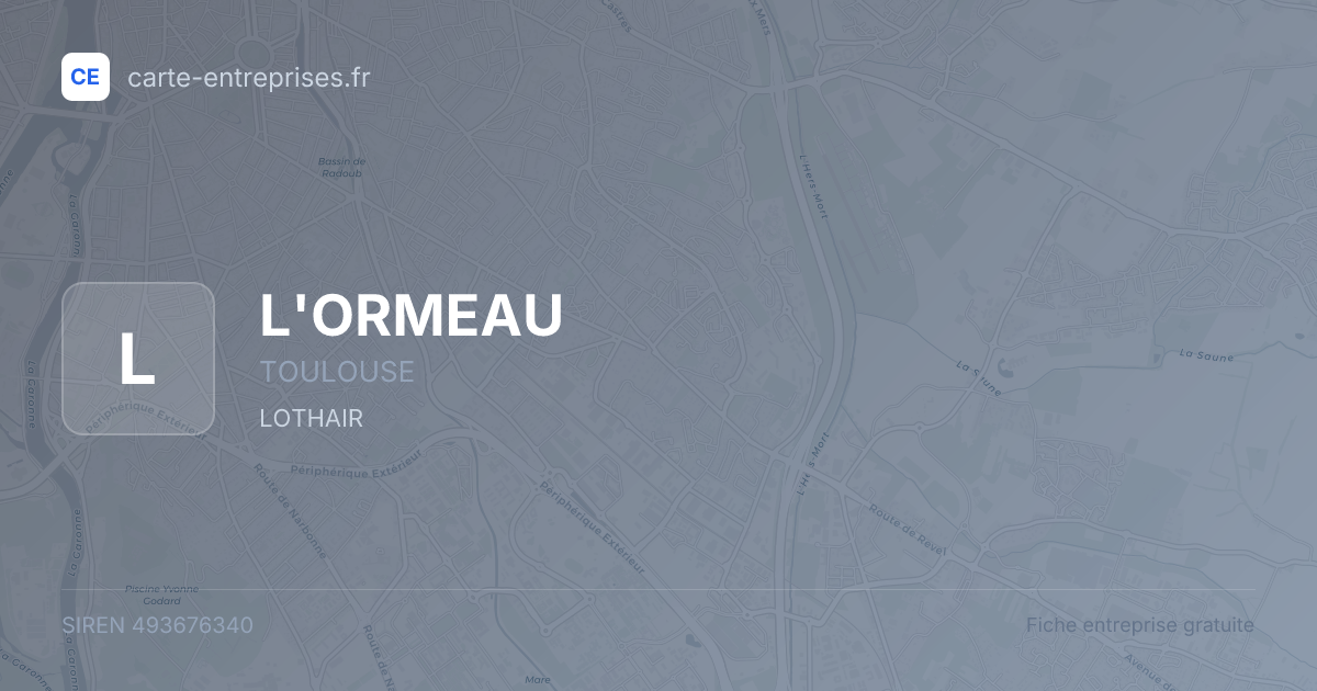 L'ORMEAU — 493676340 — fiche entreprise