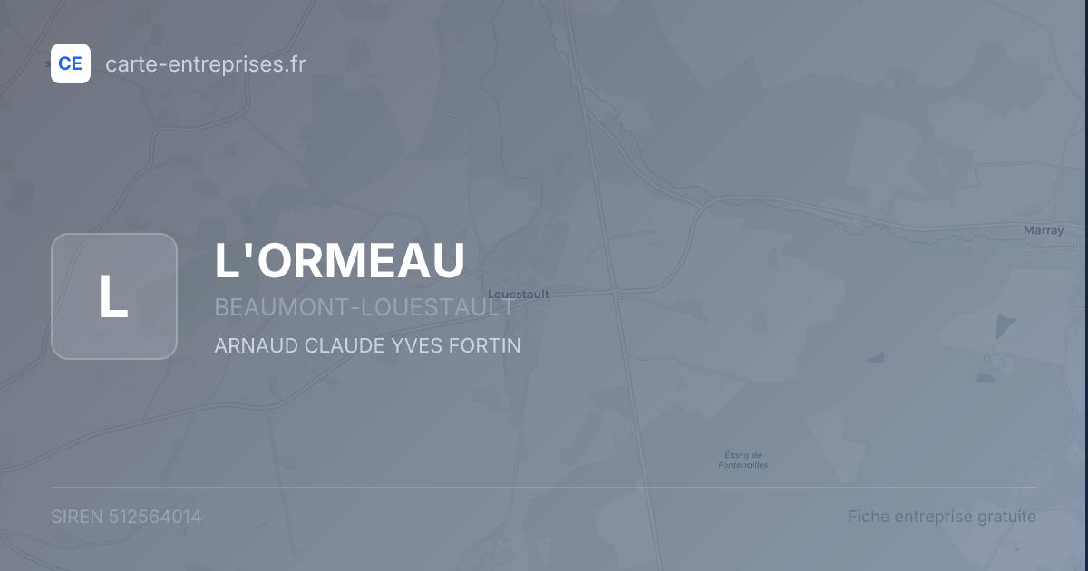 L'ORMEAU — 512564014 — fiche entreprise