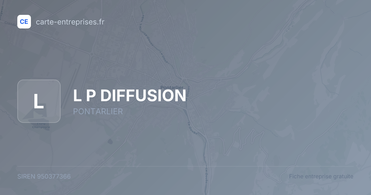 L P DIFFUSION — 950377366 — fiche entreprise