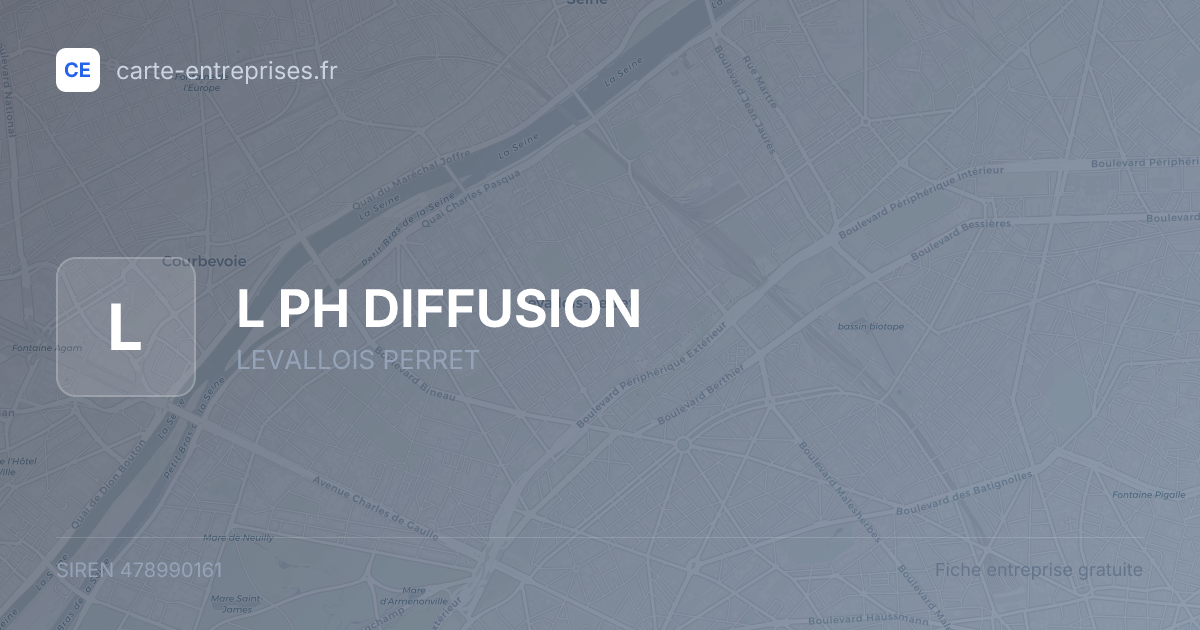 L PH DIFFUSION — 478990161 — fiche entreprise