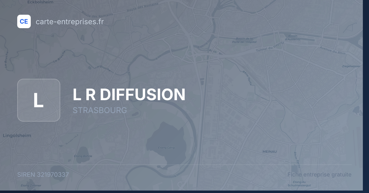 L R DIFFUSION — 321970337 — fiche entreprise