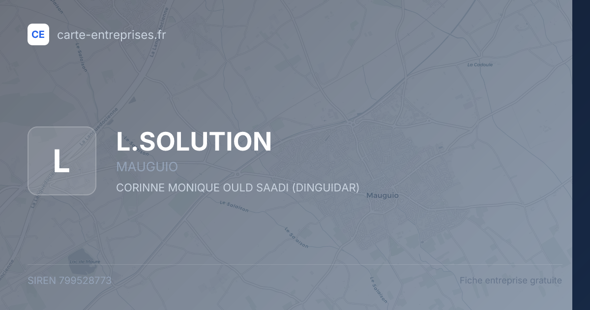 L.SOLUTION — 799528773 — fiche entreprise