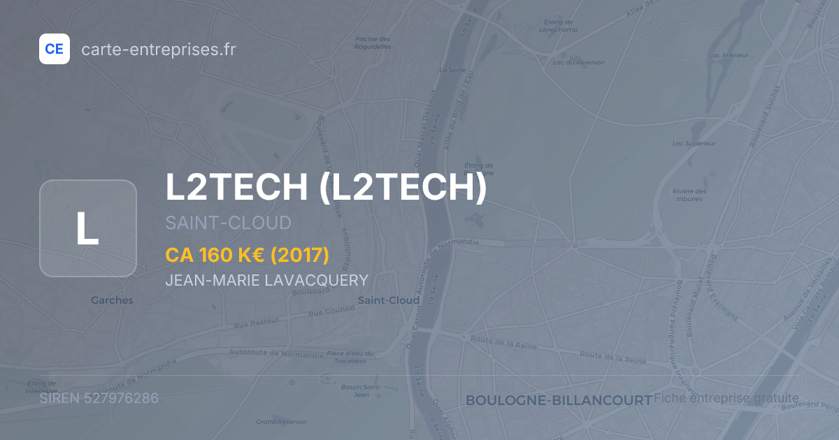 L2TECH — 527976286 — fiche entreprise