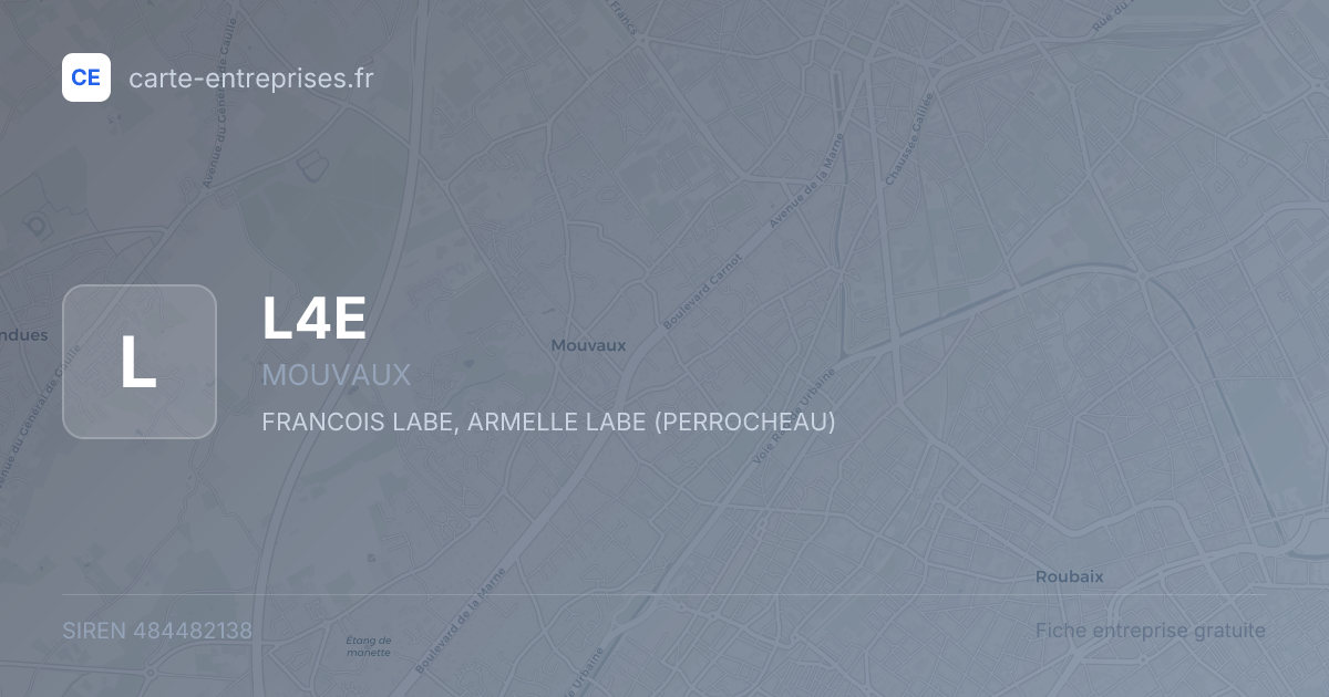 L4E — 484482138 — fiche entreprise
