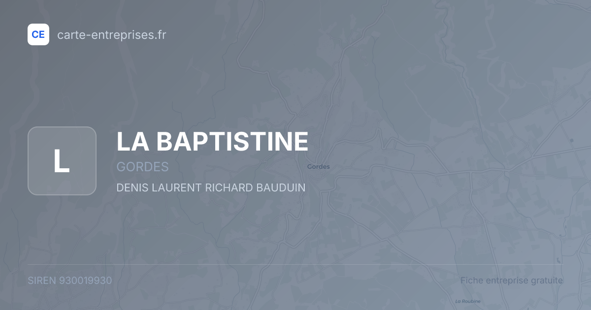 LA BAPTISTINE — 930019930 — fiche entreprise
