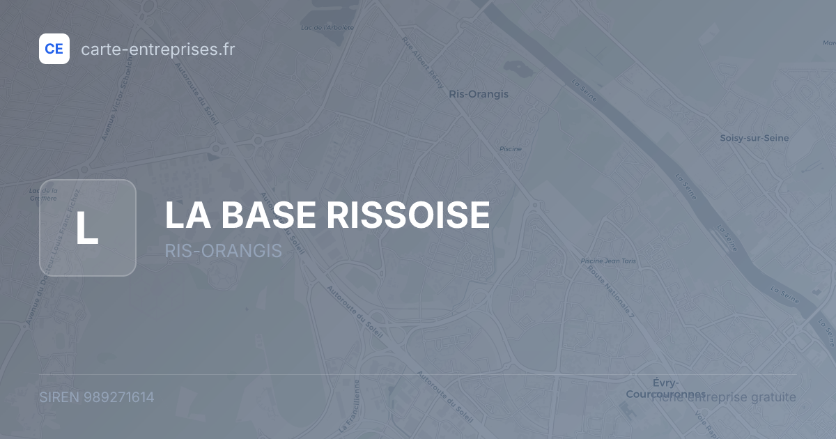LA BASE RISSOISE — 989271614 — fiche entreprise