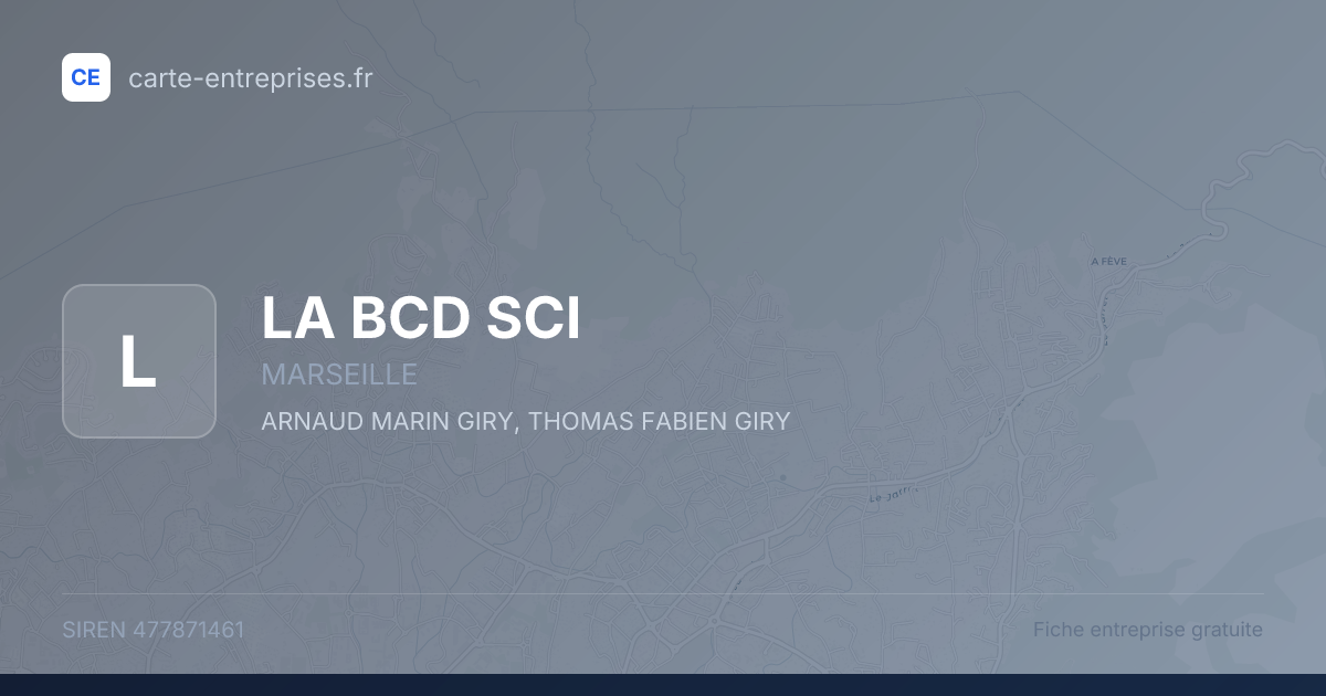 LA BCD SCI — 477871461 — fiche entreprise