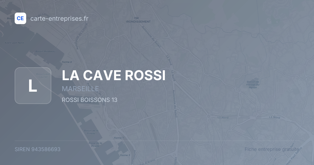 LA CAVE ROSSI — 943586693 — fiche entreprise