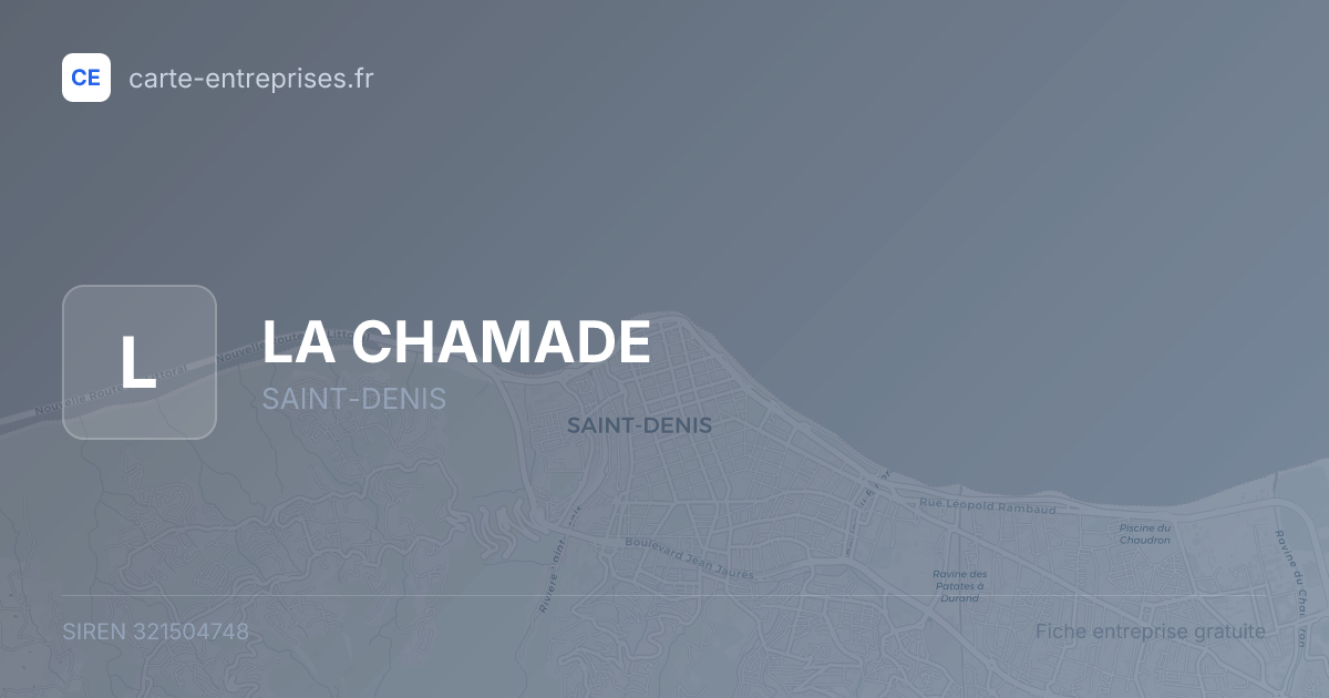 LA CHAMADE — 321504748 — fiche entreprise