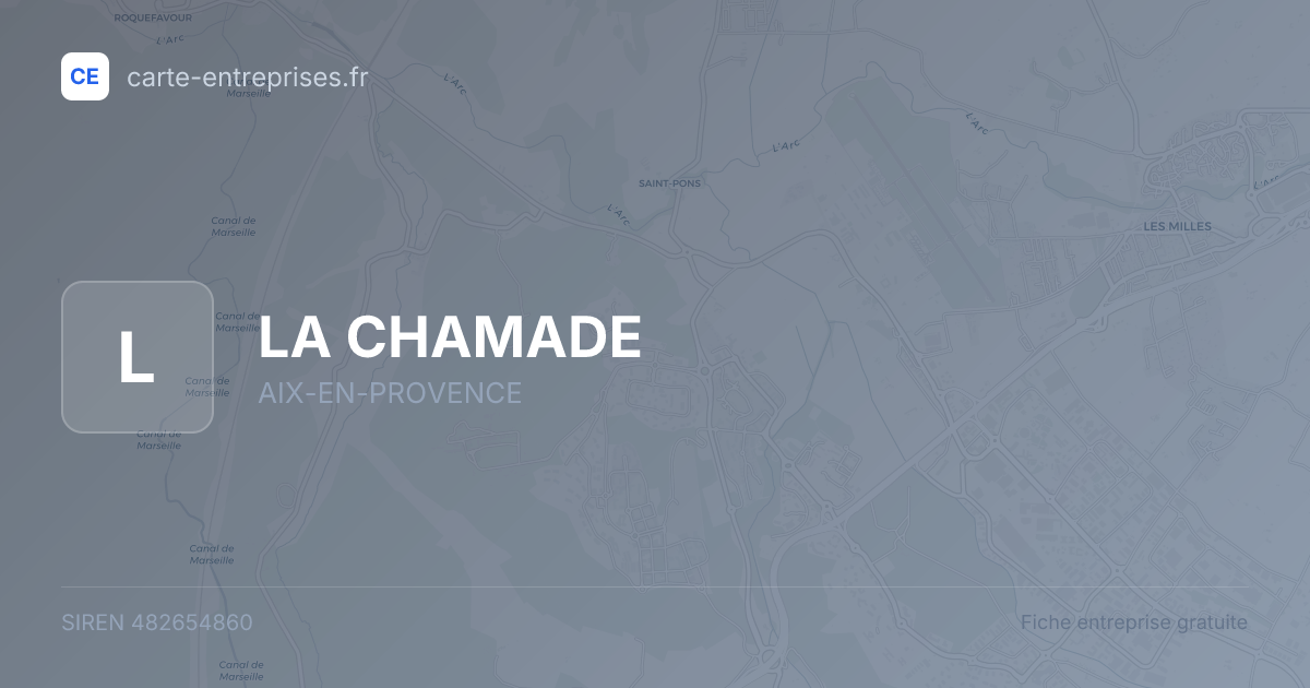 LA CHAMADE — 482654860 — fiche entreprise