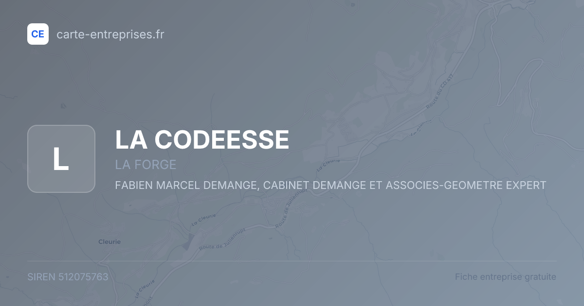 LA CODEESSE — 512075763 — fiche entreprise