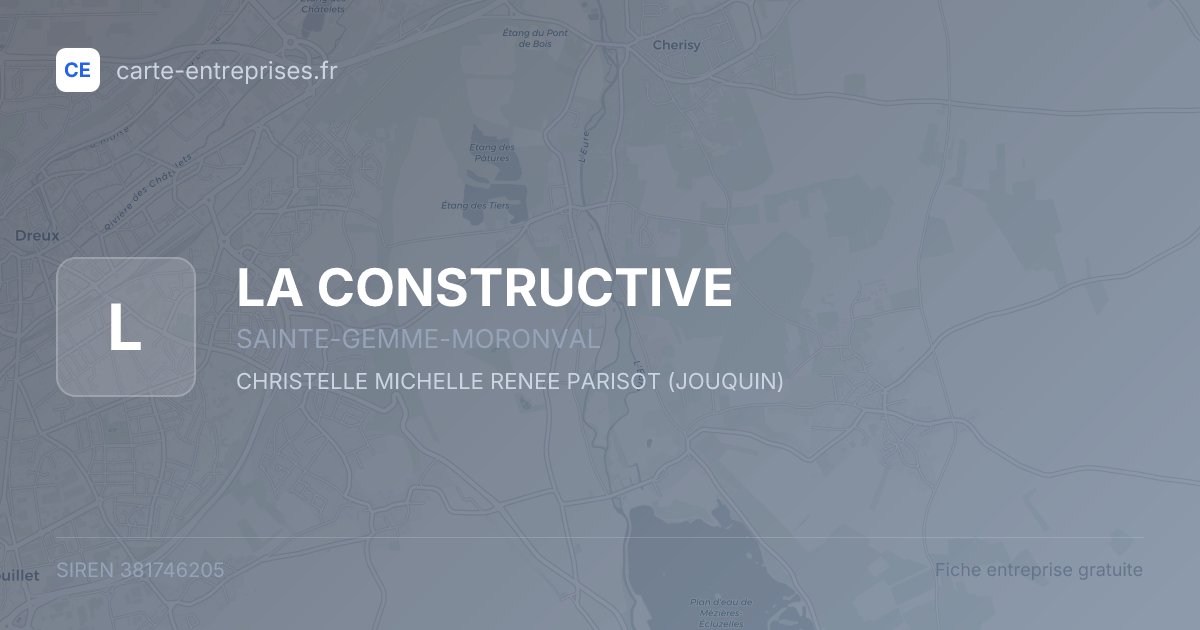 LA CONSTRUCTIVE — 381746205 — fiche entreprise