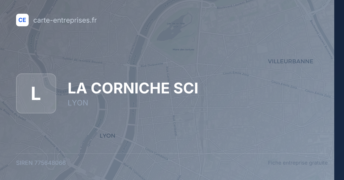 LA CORNICHE SCI — 775648066 — fiche entreprise