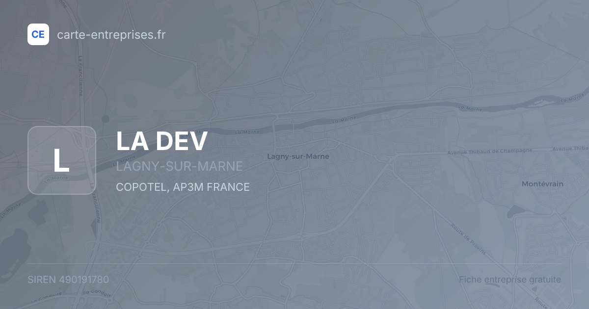 LA DEV — 490191780 — fiche entreprise