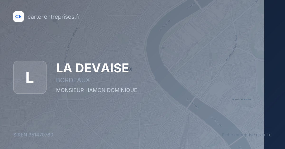 LA DEVAISE — 351470760 — fiche entreprise