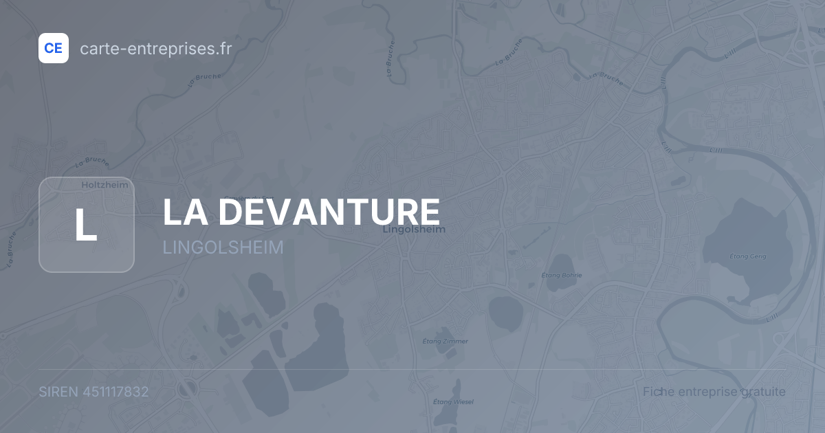 LA DEVANTURE — 451117832 — fiche entreprise
