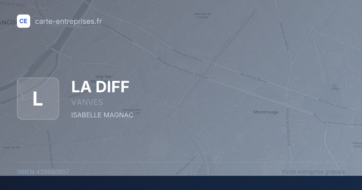 LA DIFF — 429980857 — fiche entreprise