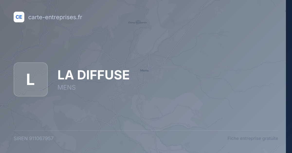 LA DIFFUSE — 911067957 — fiche entreprise