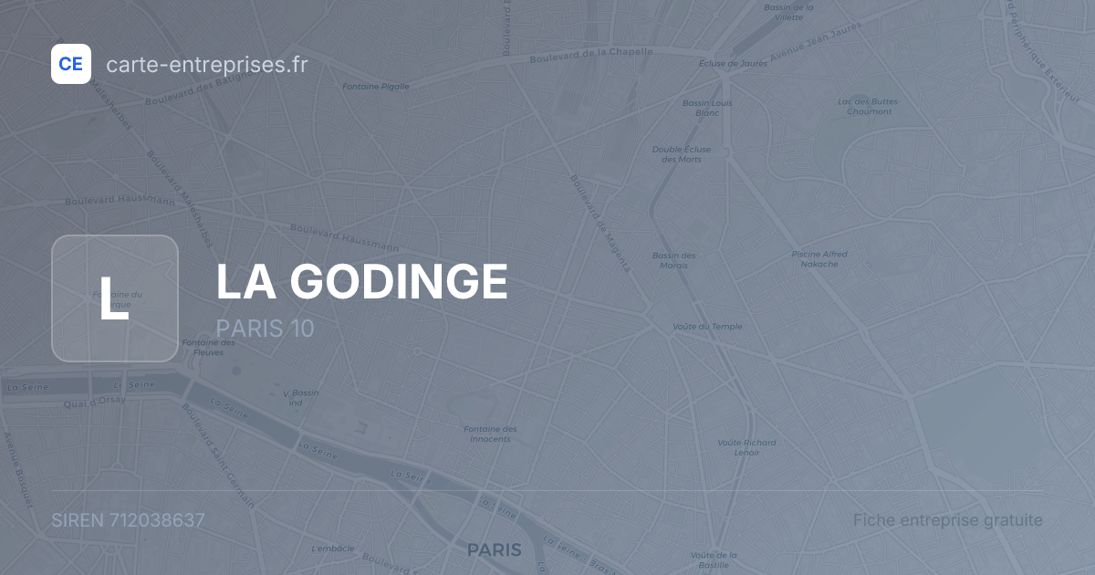 LA GODINGE — 712038637 — fiche entreprise