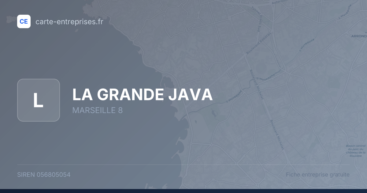 LA GRANDE JAVA — 056805054 — fiche entreprise