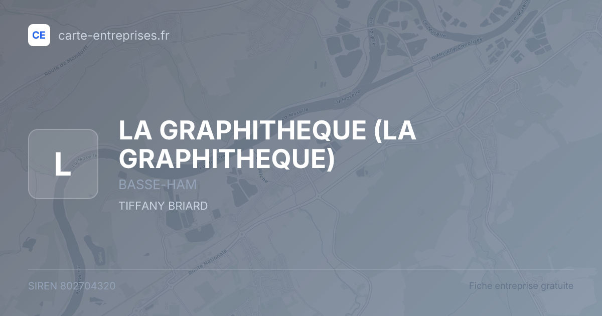 LA GRAPHITHEQUE — 802704320 — fiche entreprise