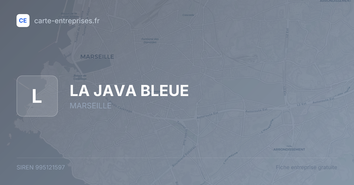 LA JAVA BLEUE — 995121597 — fiche entreprise
