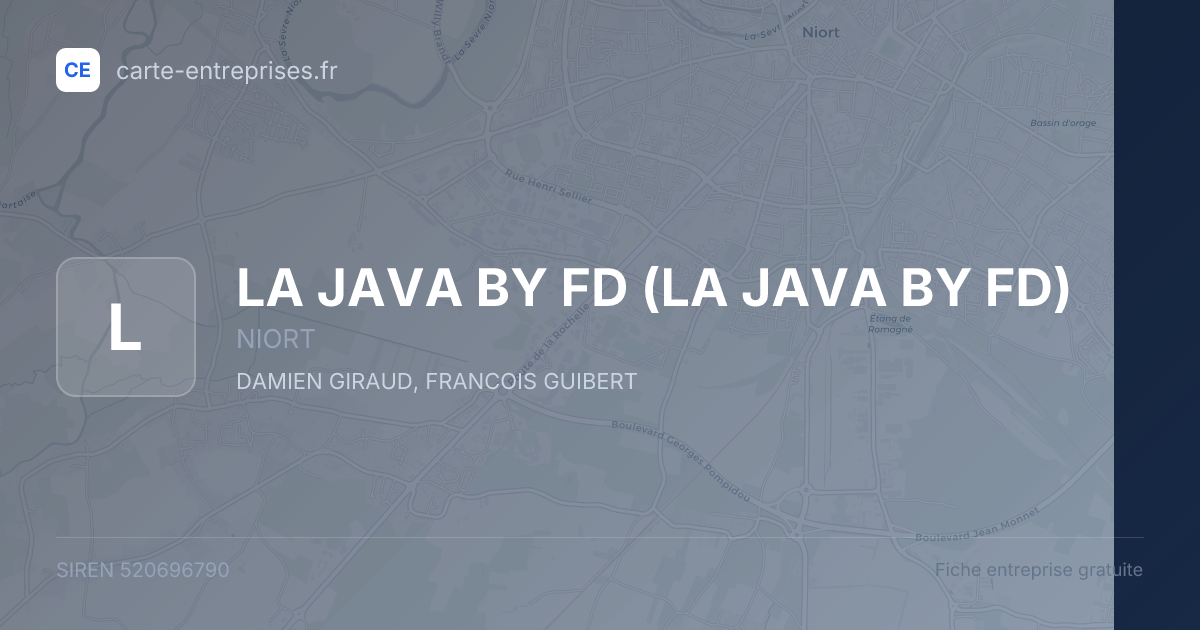 LA JAVA BY FD — 520696790 — fiche entreprise