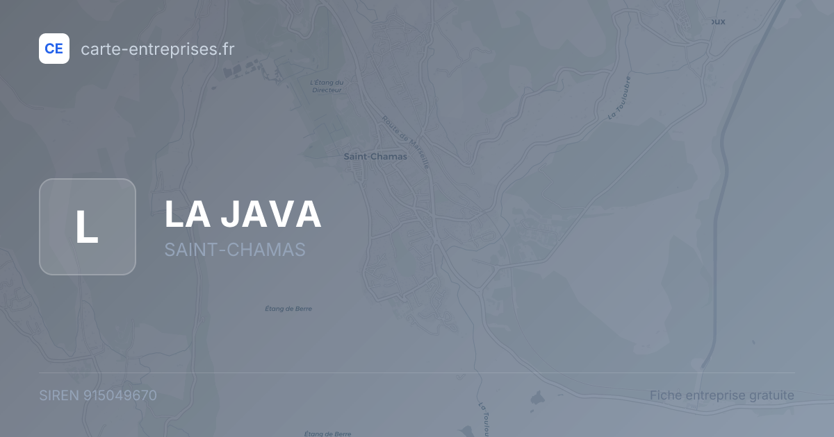 LA JAVA — 915049670 — fiche entreprise
