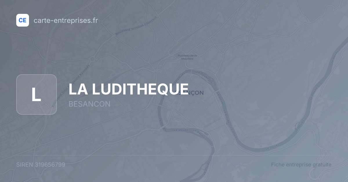 LA LUDITHEQUE — 319656799 — fiche entreprise