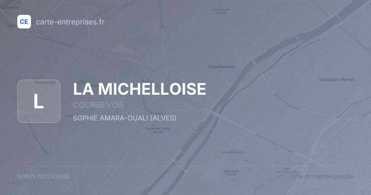 LA MICHELLOISE — 791243686 — fiche entreprise