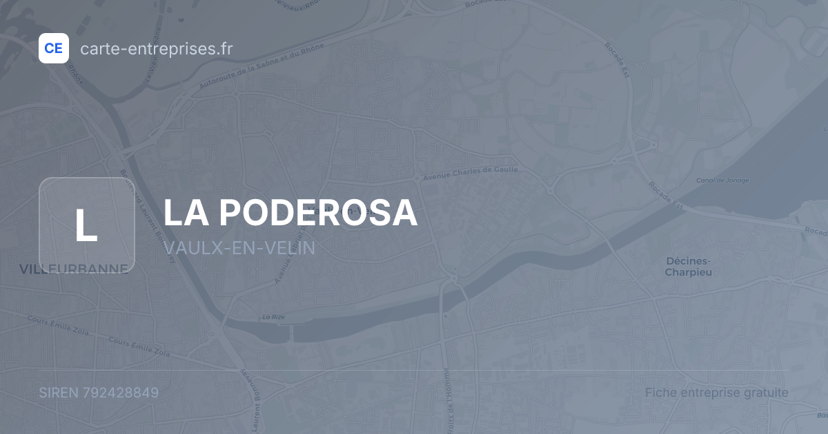 LA PODEROSA — 792428849 — fiche entreprise
