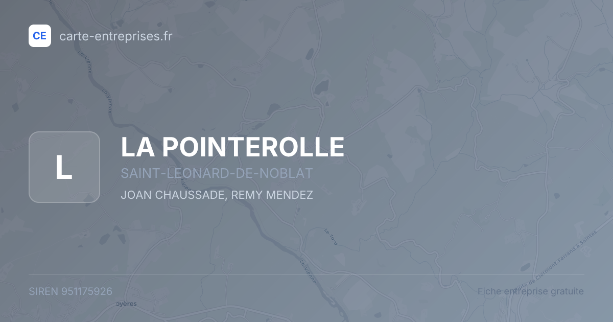 LA POINTEROLLE — 951175926 — fiche entreprise