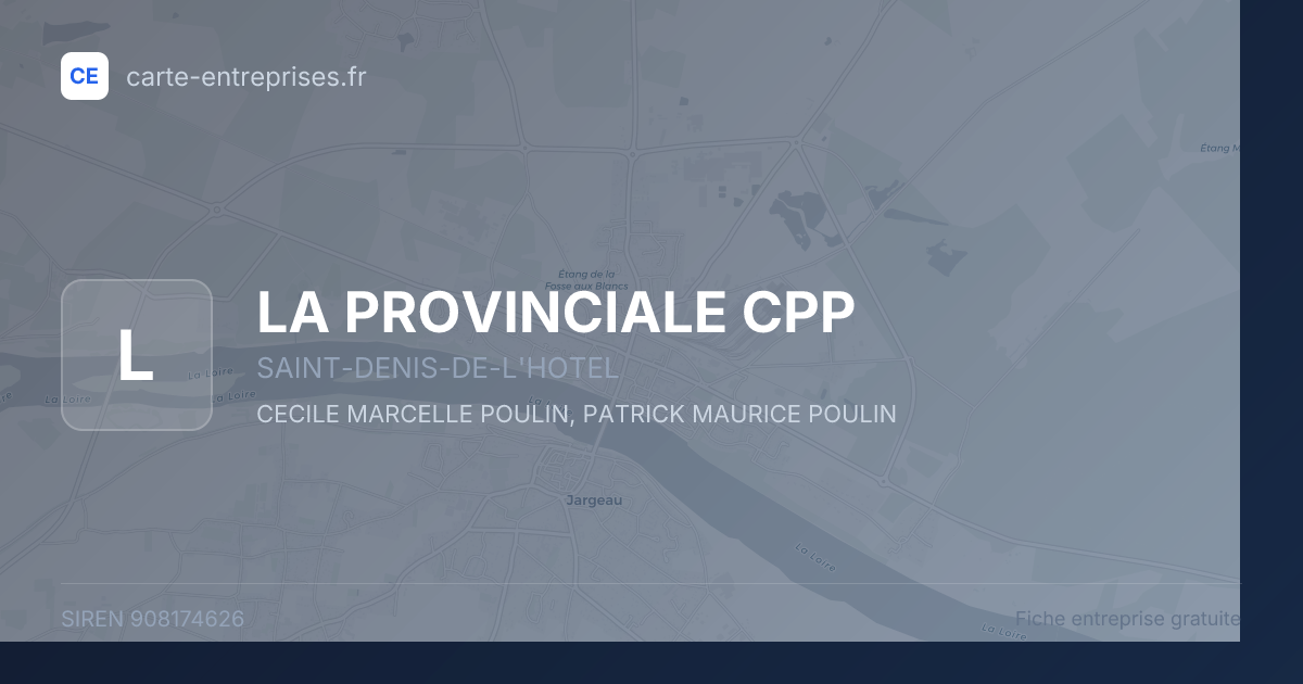 LA PROVINCIALE CPP — 908174626 — fiche entreprise