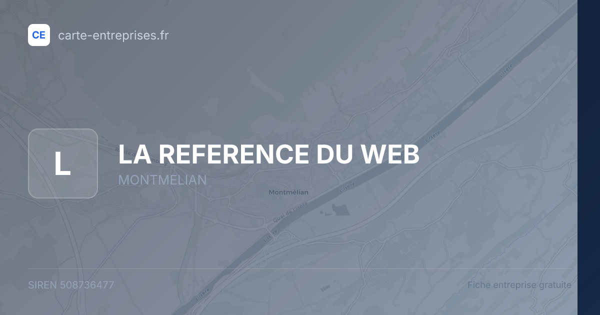 LA REFERENCE DU WEB — 508736477 — fiche entreprise