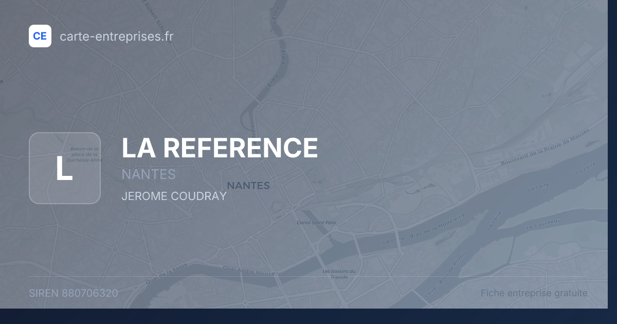 LA REFERENCE — 880706320 — fiche entreprise