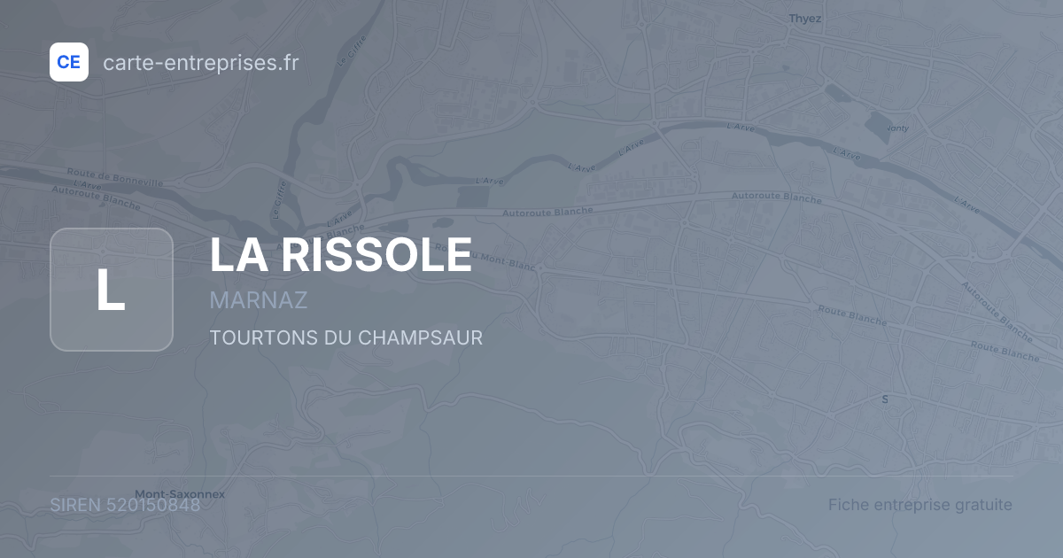 LA RISSOLE — 520150848 — fiche entreprise