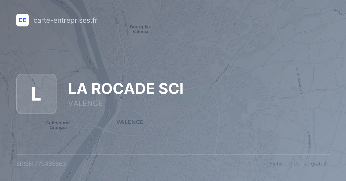 LA ROCADE SCI — 779465863 — fiche entreprise