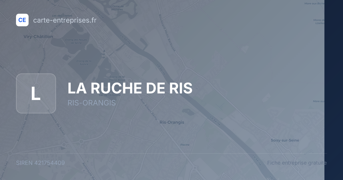 LA RUCHE DE RIS — 421754409 — fiche entreprise