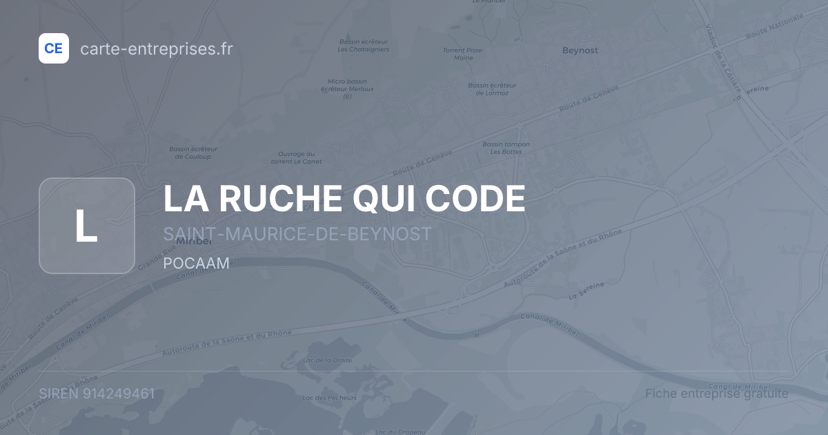 LA RUCHE QUI CODE — 914249461 — fiche entreprise
