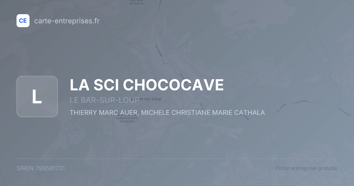 LA SCI CHOCOCAVE — 799581731 — fiche entreprise