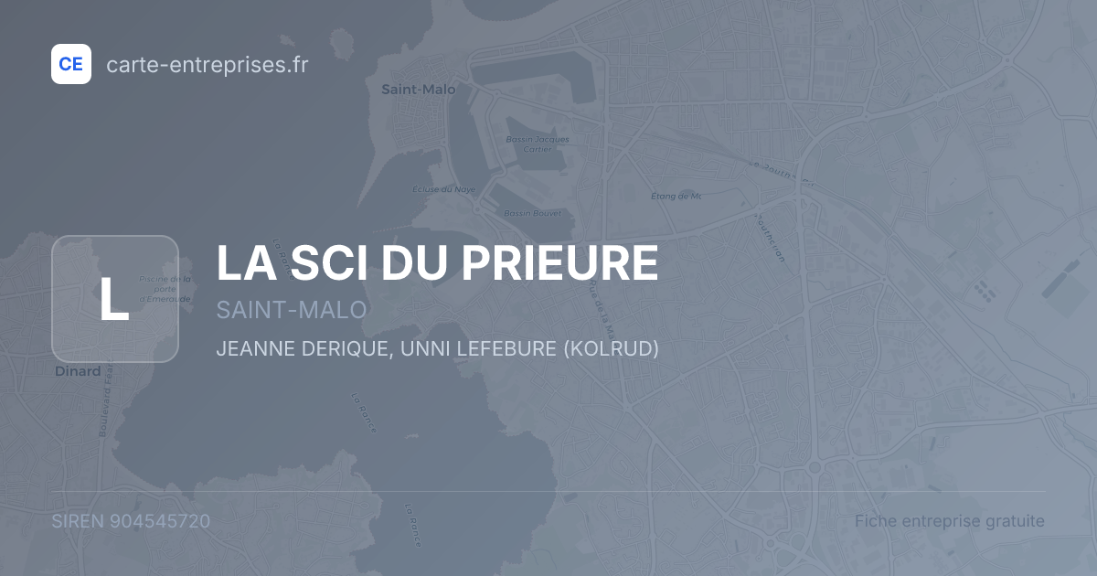 LA SCI DU PRIEURE — 904545720 — fiche entreprise