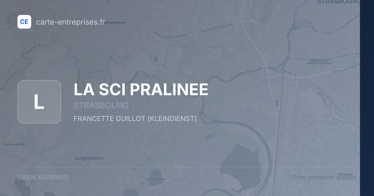 LA SCI PRALINEE — 414189910 — fiche entreprise