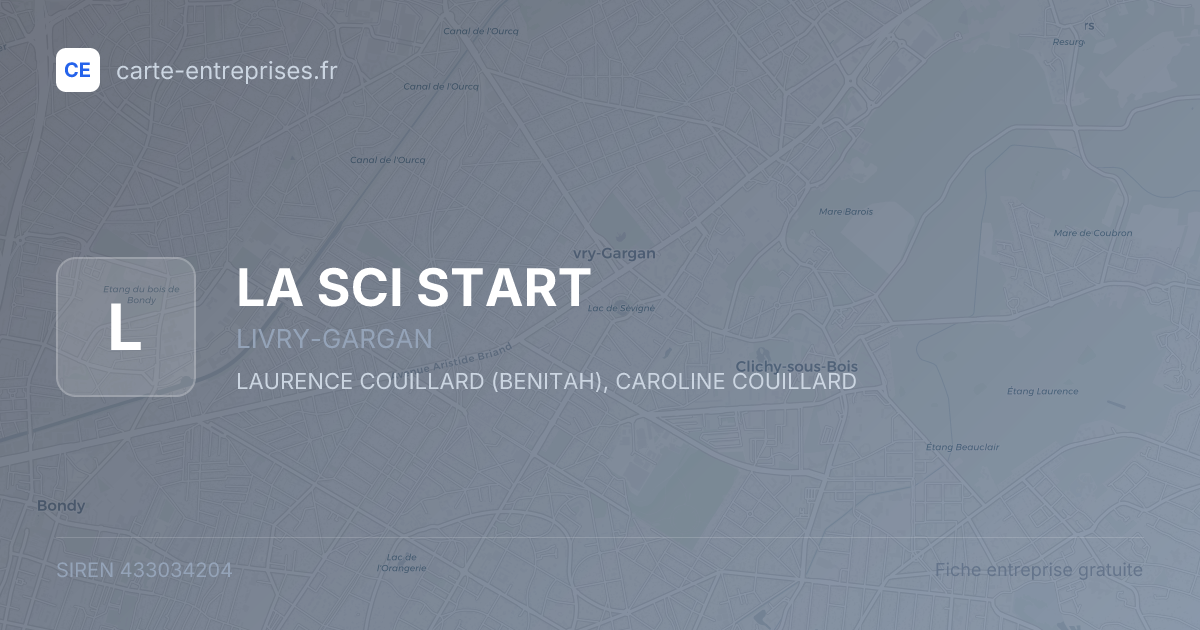 LA SCI START — 433034204 — fiche entreprise