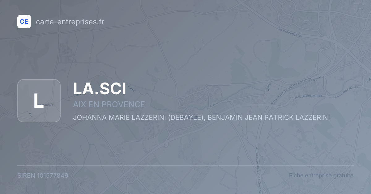 LA.SCI — 101577849 — fiche entreprise
