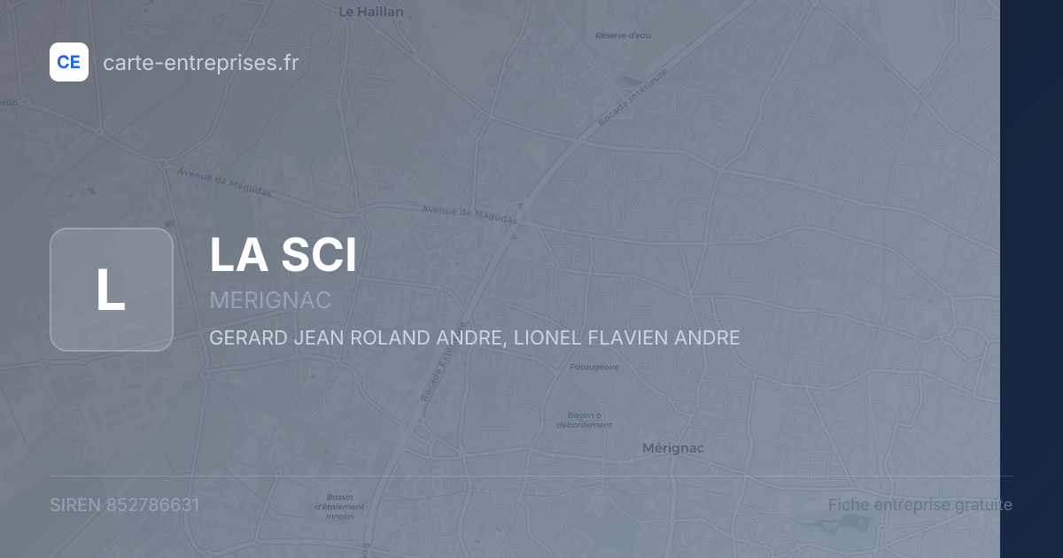 LA SCI — 852786631 — fiche entreprise