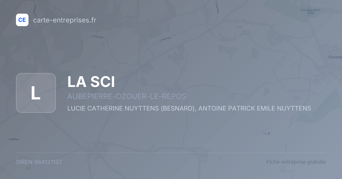 LA SCI — 984121137 — fiche entreprise